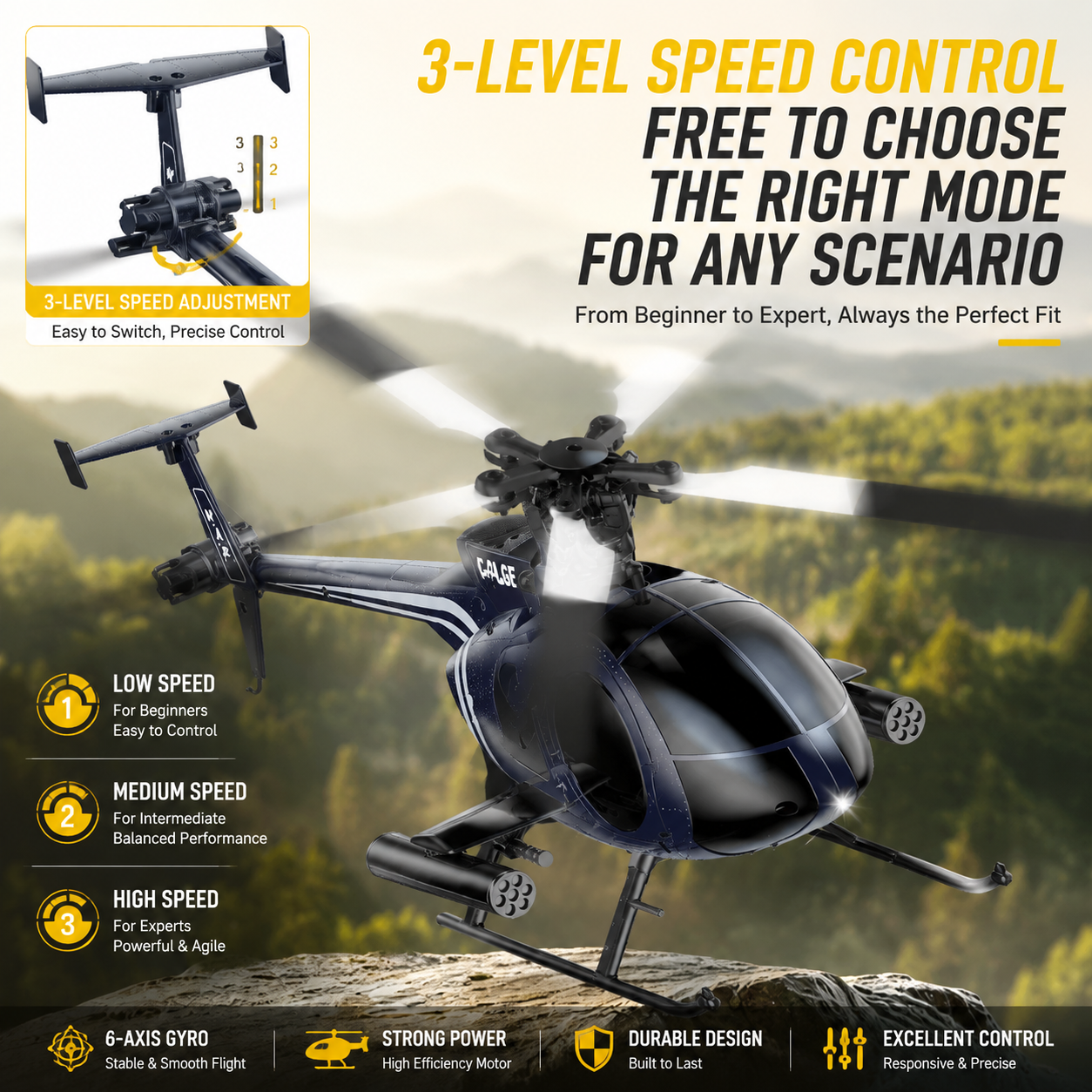 K300 6CH RC Helicopter Brushle - Rc Helicopter Large avis et prix