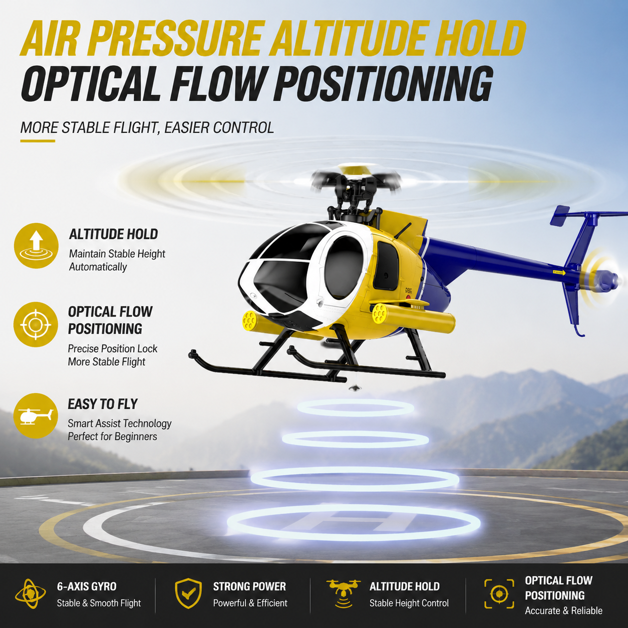 K300 6CH RC Helicopter Brushle - Rc Helicopter Large avis et prix
