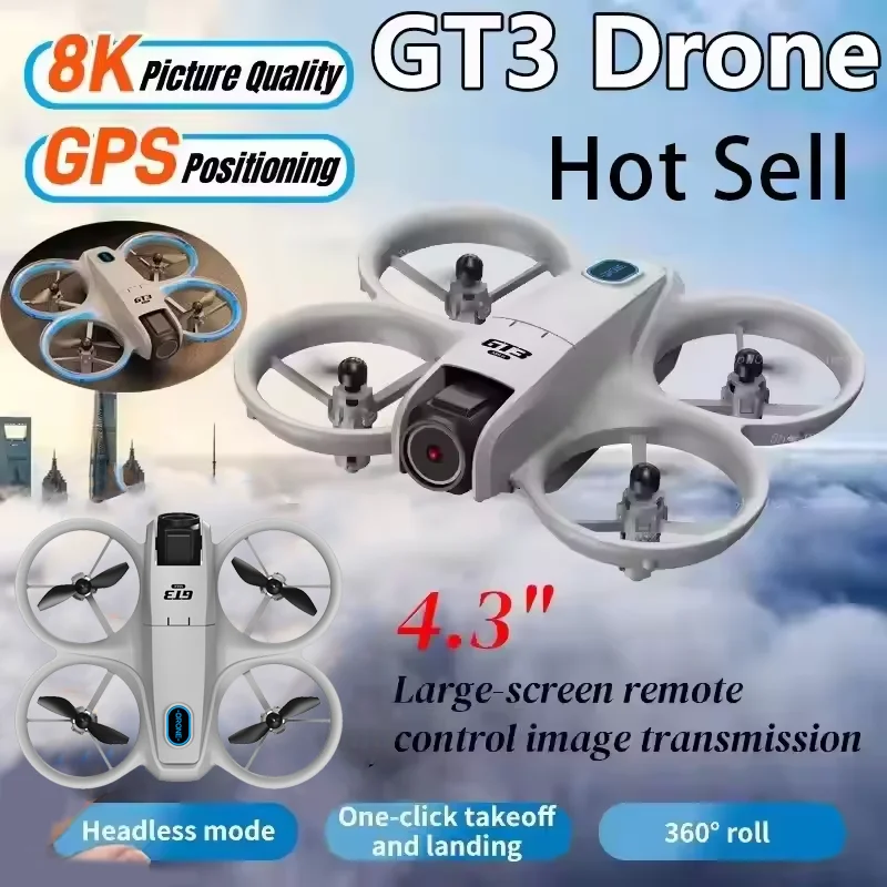 GT3 Drone 8K HD Dual Cameras G - Rc Helicopter Charger avis et prix
